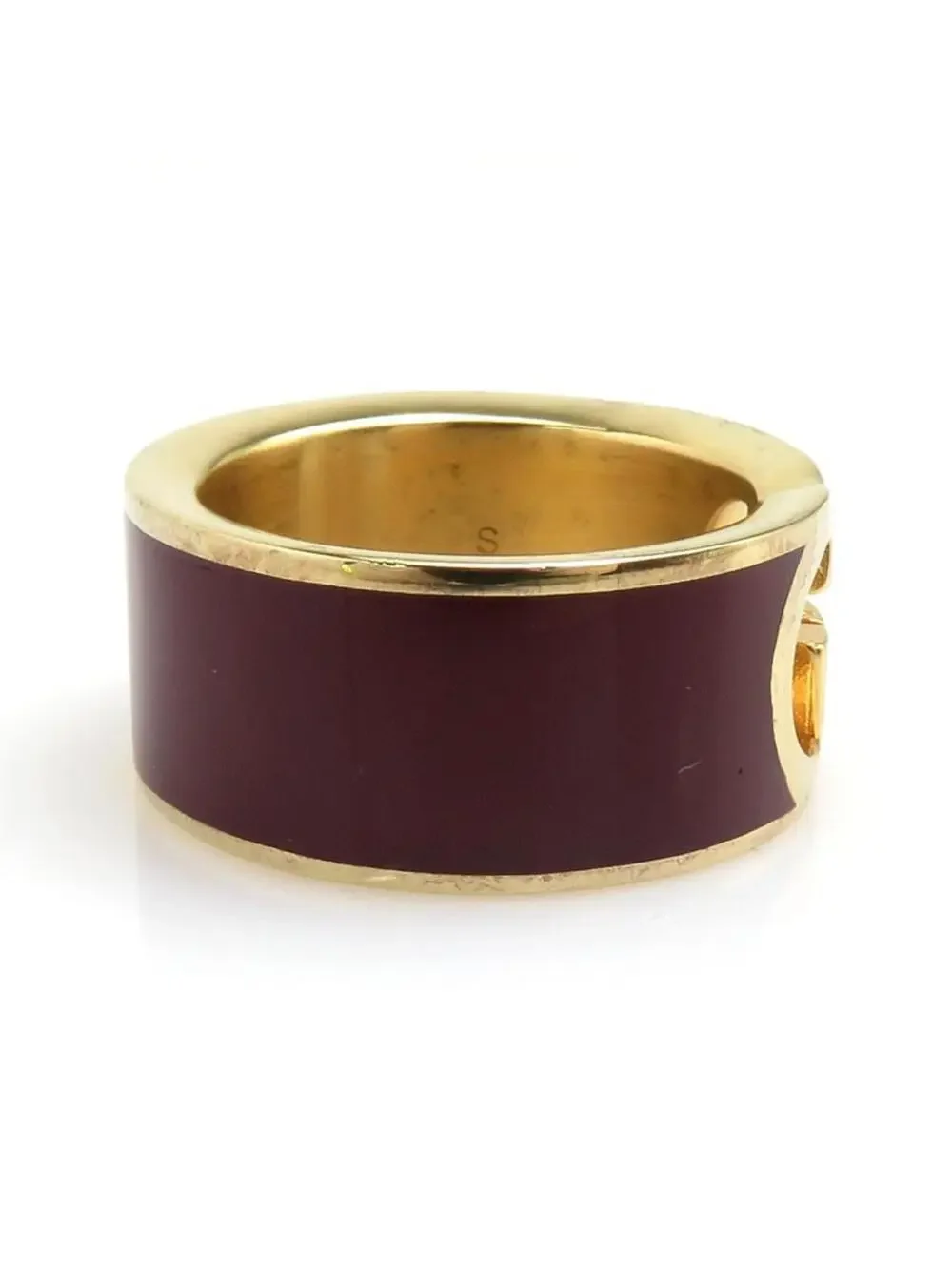 Auth Gucci Interlocking G Ring #302665G16B